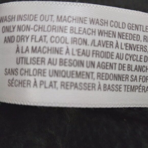 Old Navy | Wool Blend Button Side Poncho Sweater Black | Size SP - Picture 8 of 8